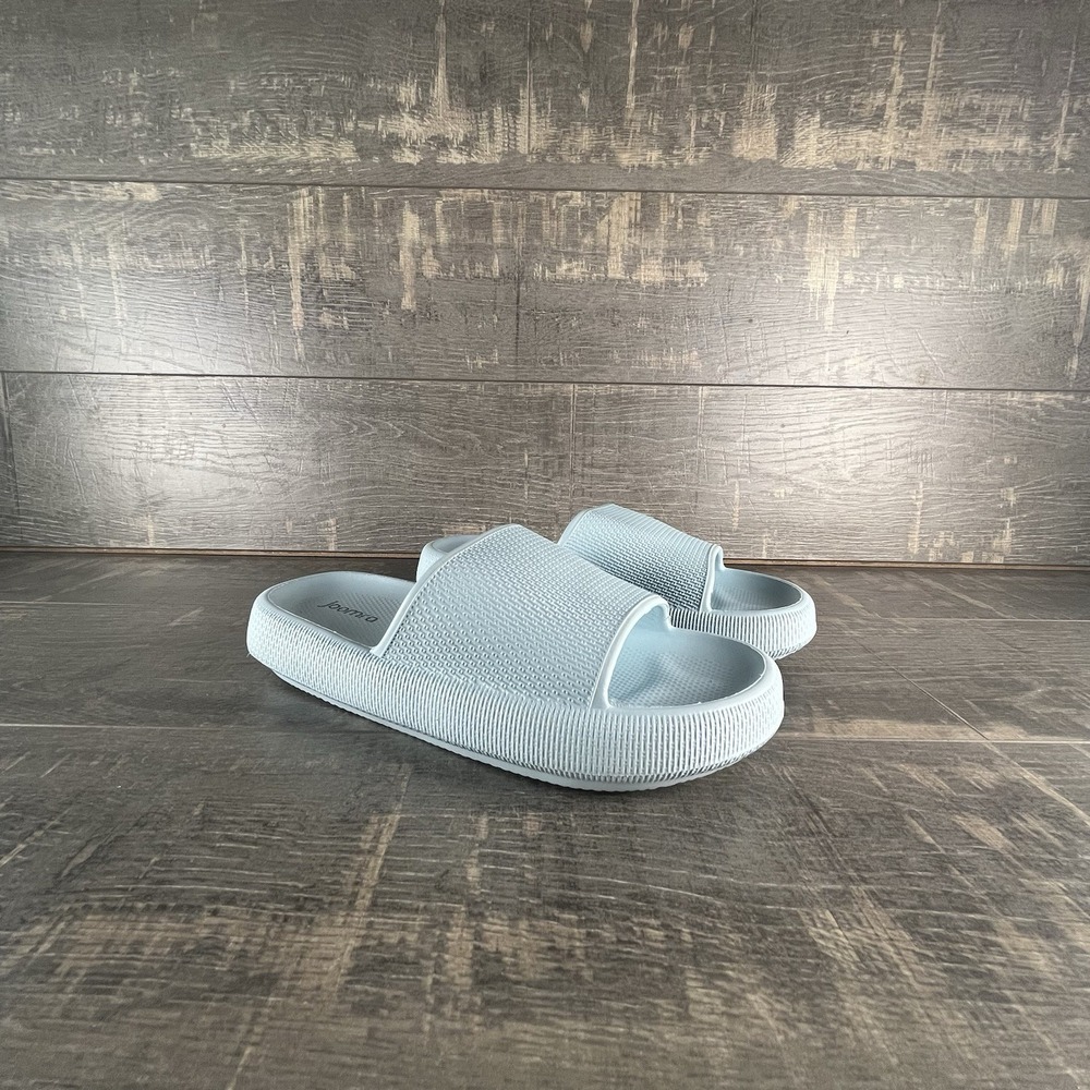 Joomra Blue Slide Sandals Men 6-7 Women 8-9 EVA Shower Pool Comfort Spa Camping